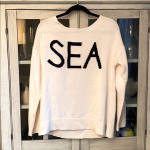 NWT. ANN TAYLOR LOFT Sea Graphic Sweater!